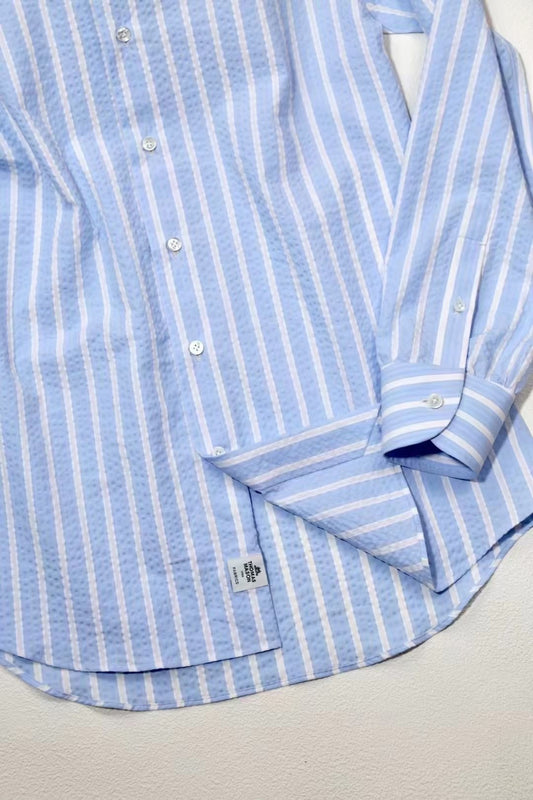 seersucker striped shirt