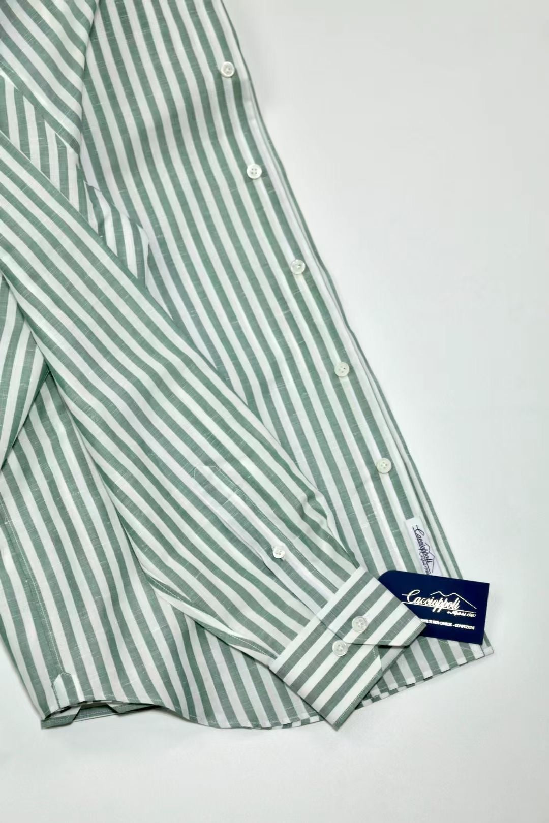 Green striped shirt