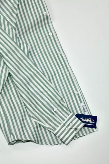 Green striped shirt